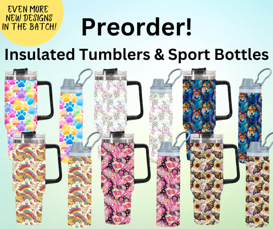 Tumbler Preorder Run 262 ~ Closes 1-1