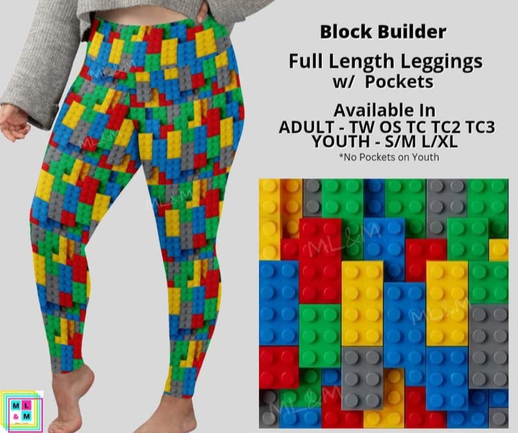 Lego Blocks Full w/Pockets