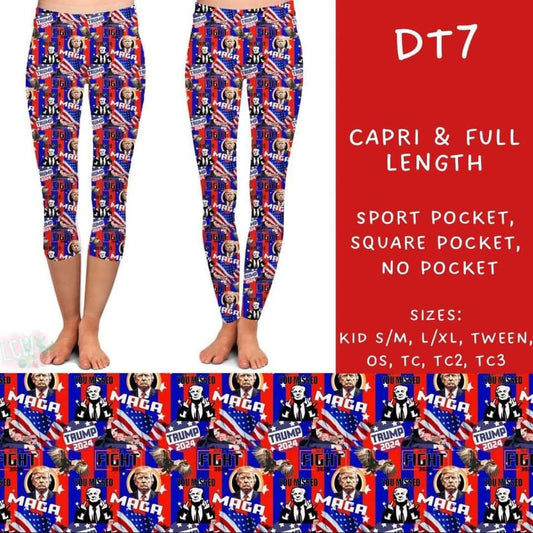 PBO -TRUMP 7 - Closes 11/15 - ETA mid Dec - Full and Capri Length Leggings