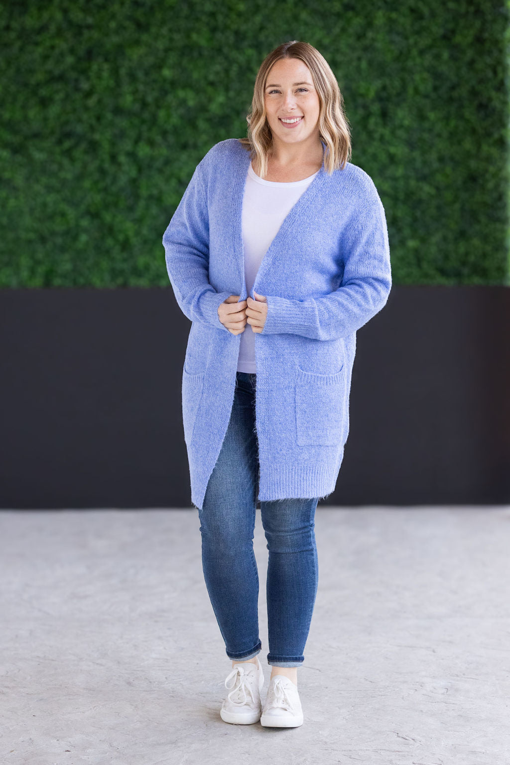 IN STOCK Madison Cozy Cardigan - Blue