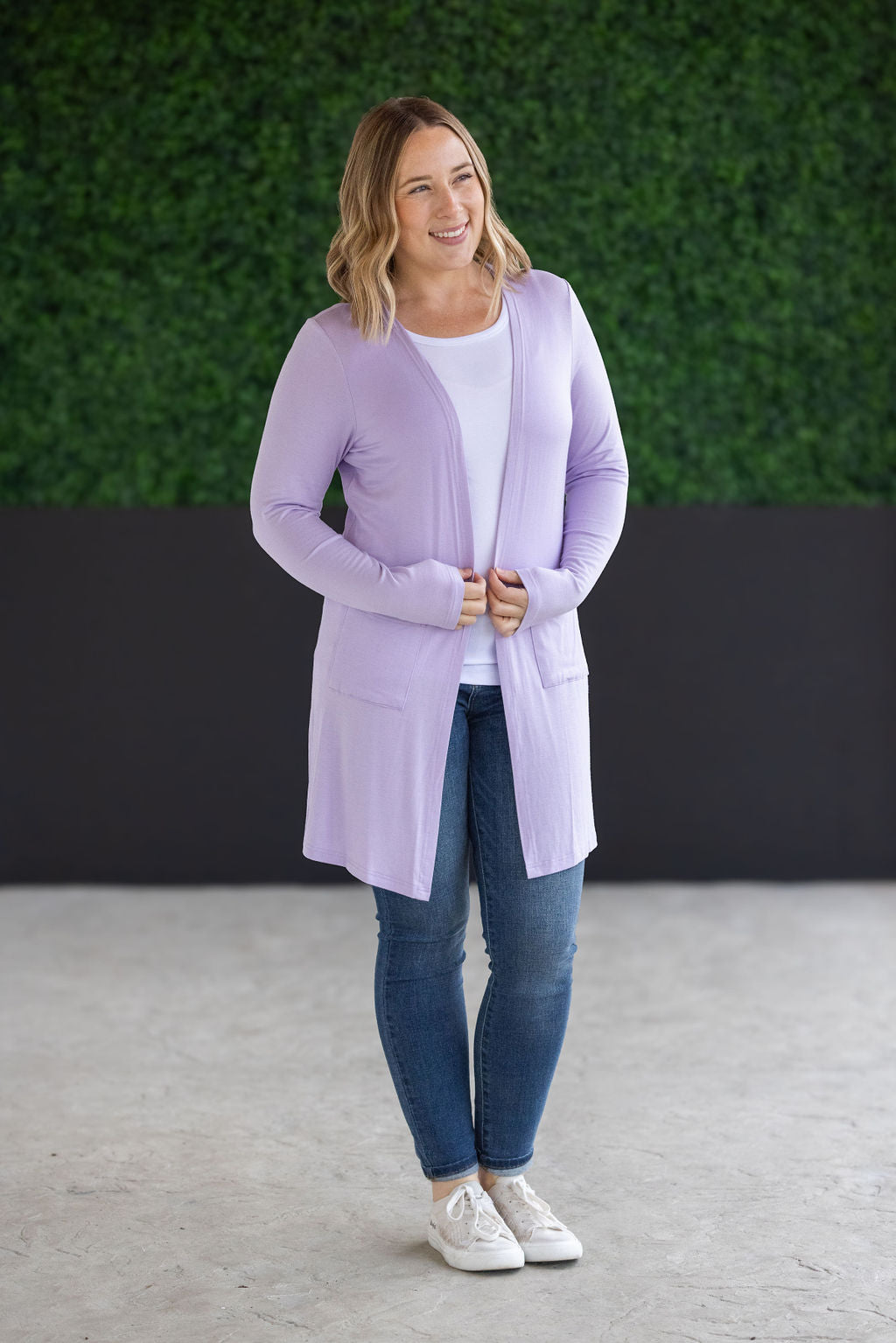 IN STOCK Classic Cardigan - Lavender