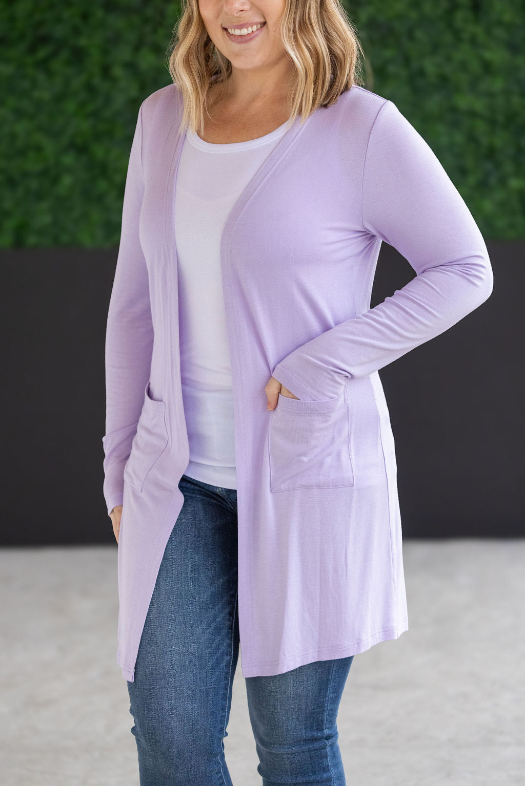 IN STOCK Classic Cardigan - Lavender