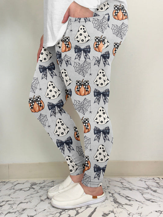 Bows & Halloween Leggings w/ Pockets