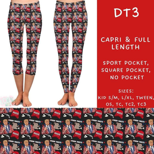 PBO -TRUMP 3 - Closes 11/15 - ETA mid Dec - Full and Capri Length Leggings