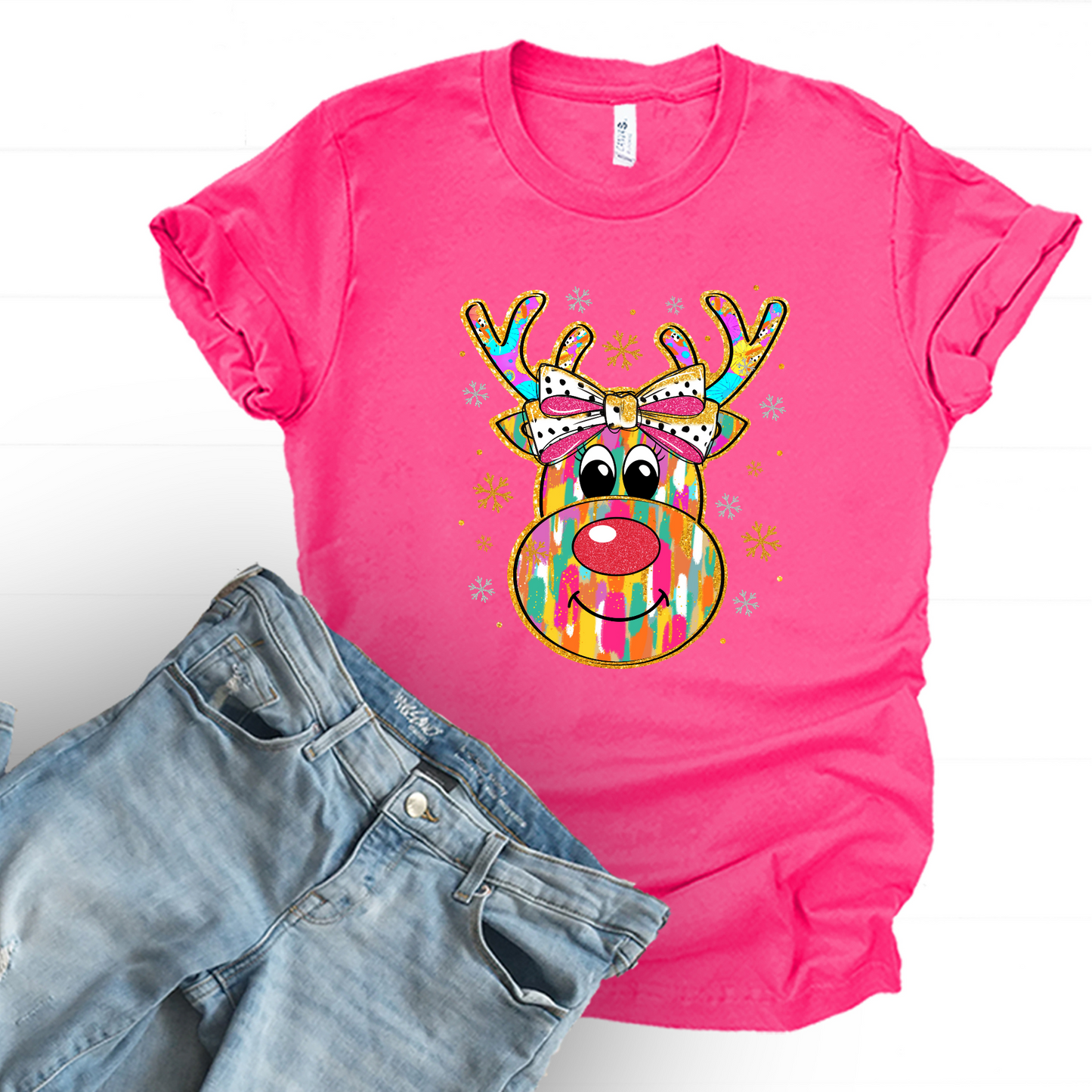 Colorful Reindeer Bling