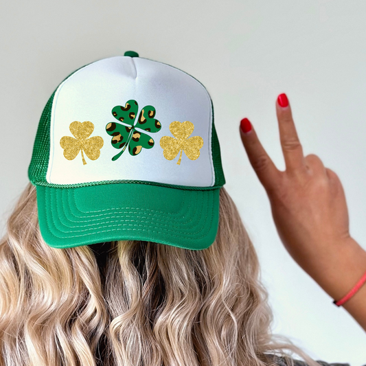 Bling Shamrock Trucker Hat