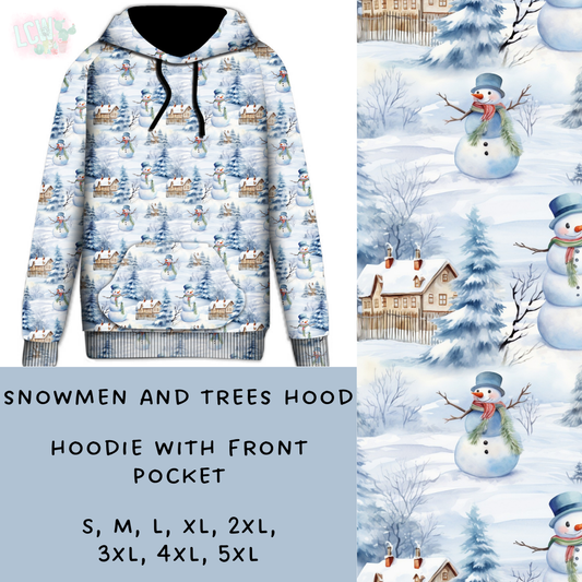 Batch #238 - Winter Wonderland - Closes 12/15 - ETA Early Jan - Snowmen And Trees Hoodie