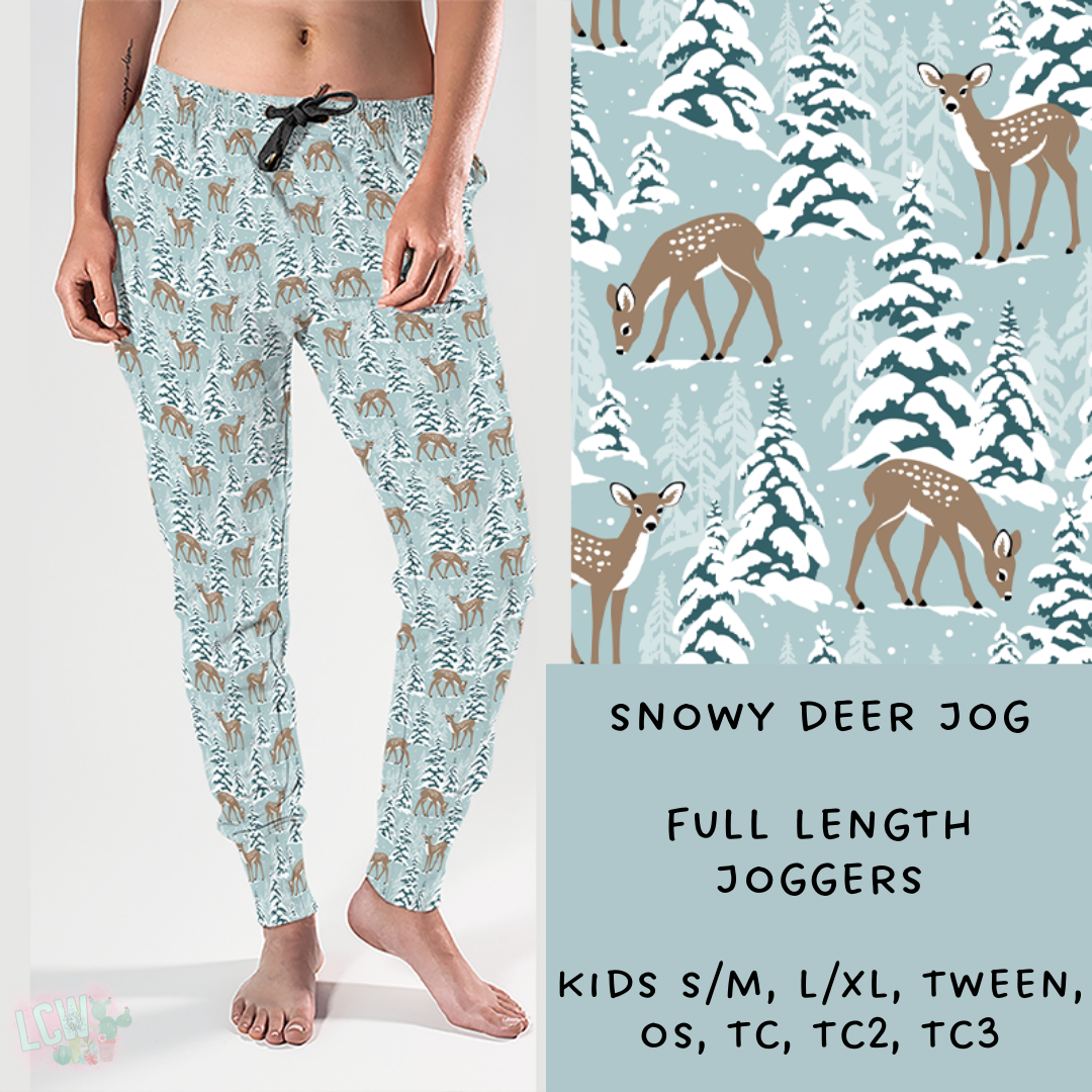 Batch #238 - Winter Wonderland - Closes 12/15 - ETA Early Jan - Snowy Deer Joggers