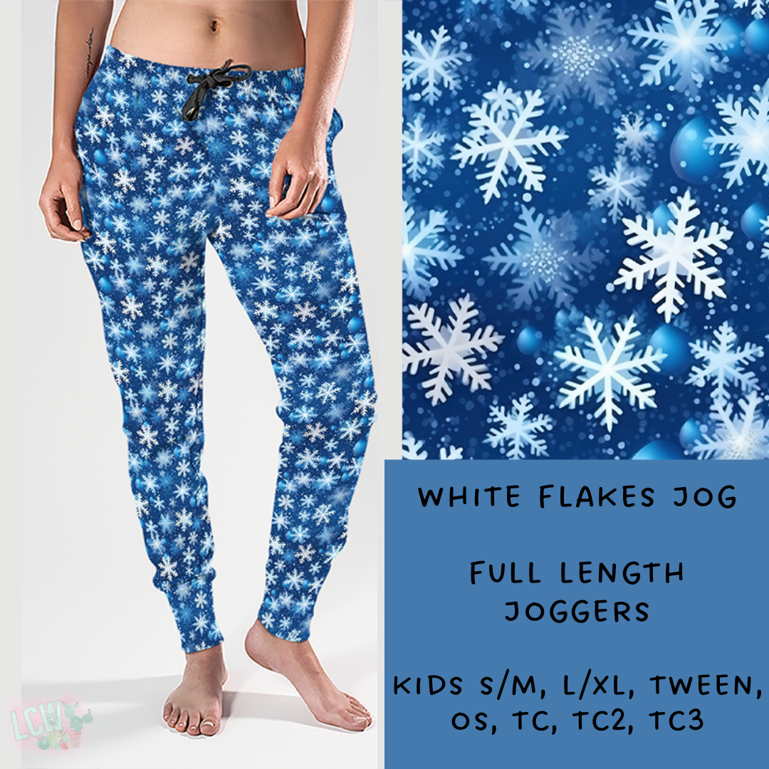 Batch #238 - Winter Wonderland - Closes 12/15 - ETA Early Jan - White Flakes Joggers