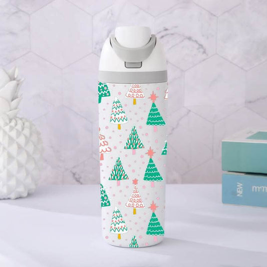 Christmas Tree Water Bottle 20 oz