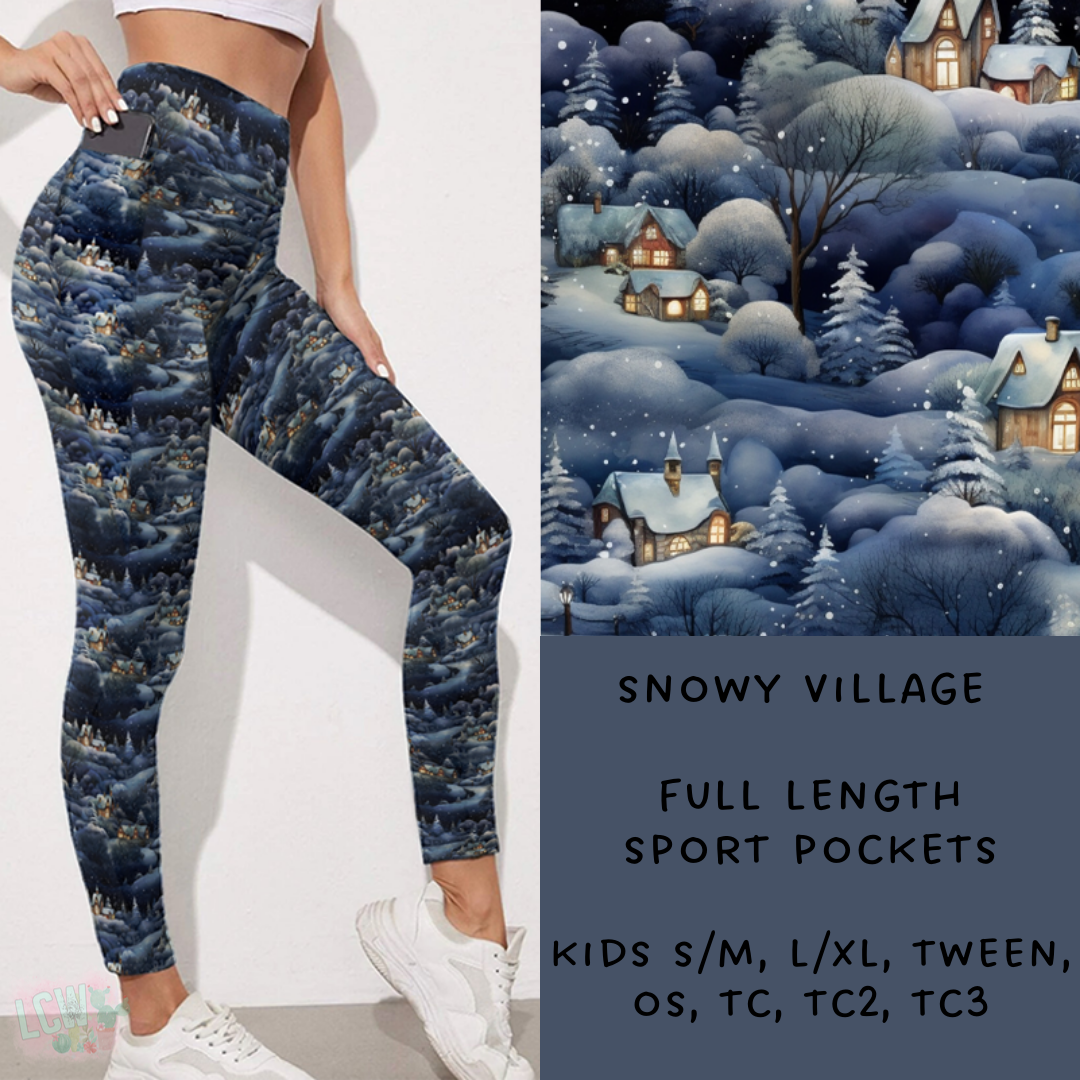 Batch #238 - Winter Wonderland - Closes 12/15 - ETA Early Jan - Snowy Village Leggings