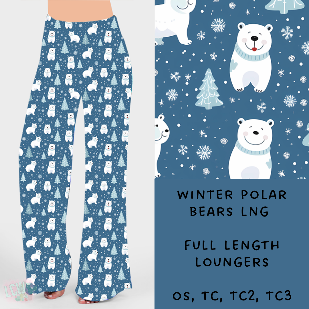 Batch #238 - Winter Wonderland - Closes 12/15 - ETA Early Jan - Winter Polar Bears Loungers