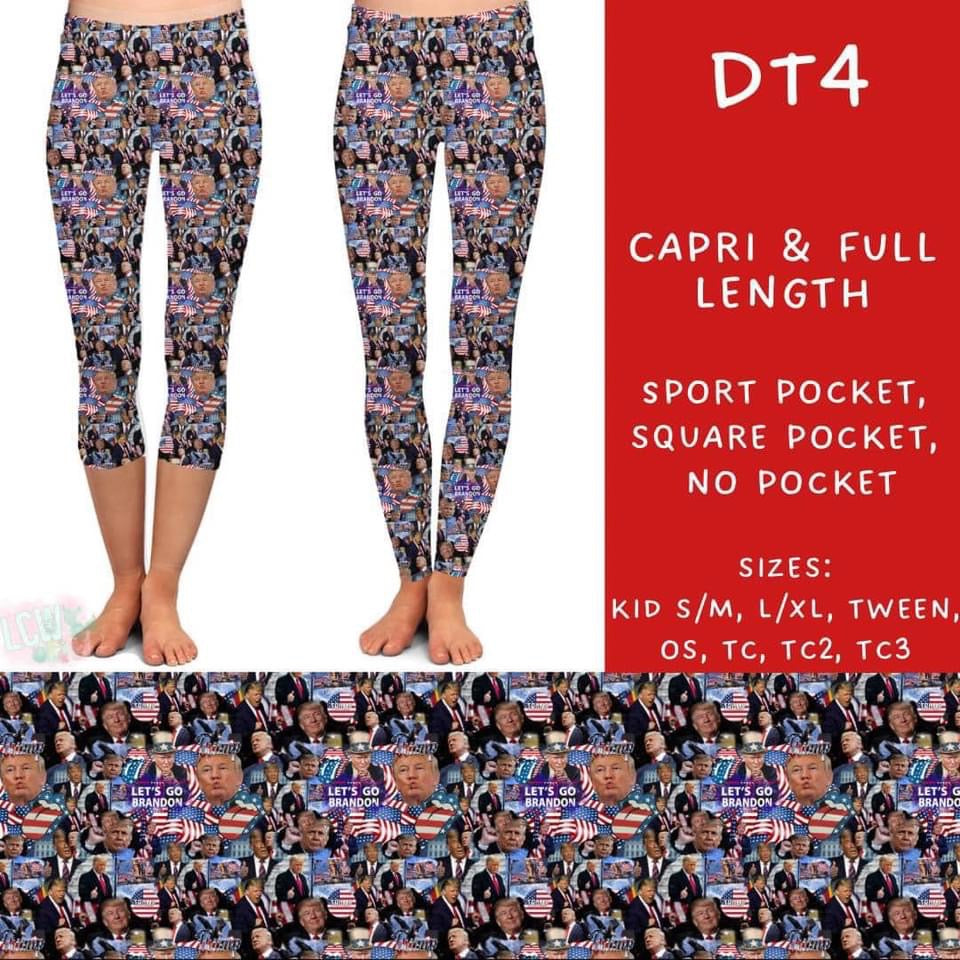 PBO -TRUMP 4 - Closes 11/15 - ETA mid Dec - Full and Capri Length Leggings