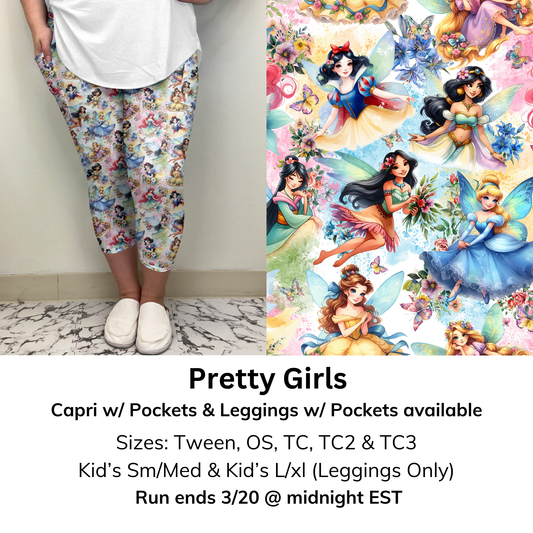 Pretty Girls Capri/Leggings w/ Pockets (Kid's Leggings too!) | Run ends 3/20 | ETA 32 Days