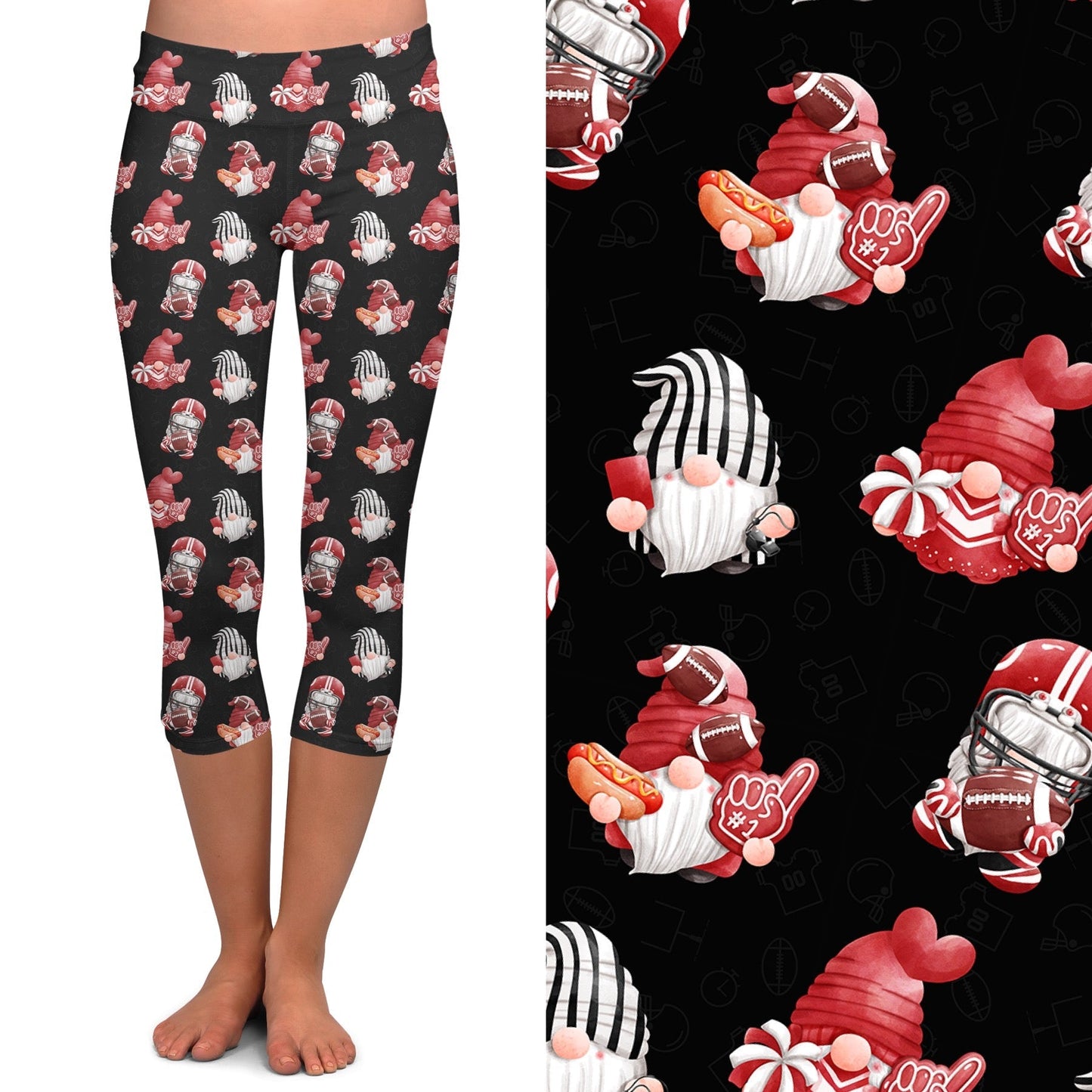 Football Gnomes - Leggings & Capris with Pockets