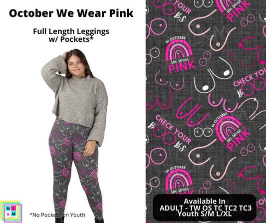 *Clearance* Price Drops in Cart! In October, we wear pink, breast, cancer awareness- FULL LENGTH TC