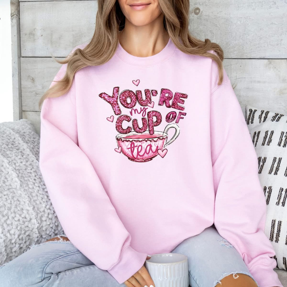 Cup of Tea - Sweatshirt - Choose your Color/Size!  (Shipping Rates Apply)