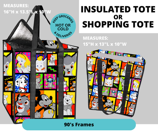 Preorder! Closes 2/26. ETA May. 90's Frames Shopping & Insulated Tote