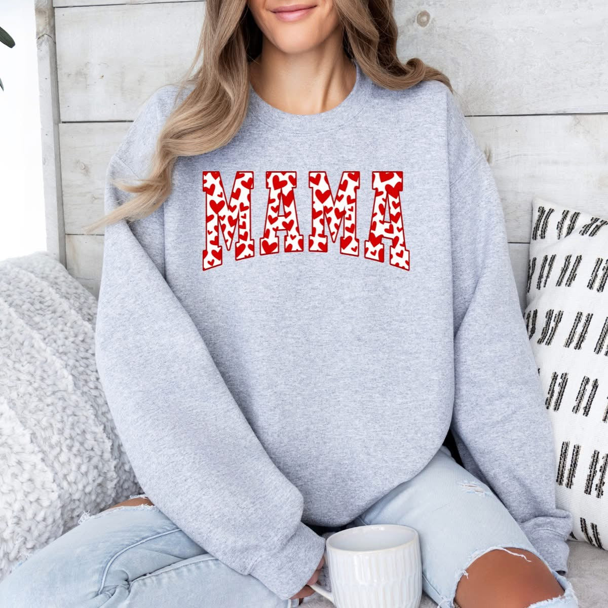 Mama Love  - Sweatshirt - Choose your Color/Size!  (Shipping Rates Apply)