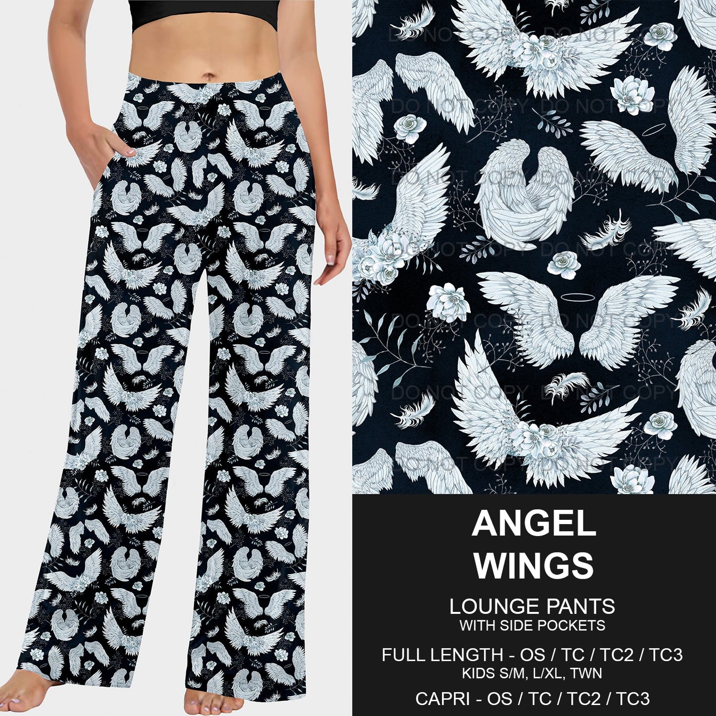 B219 - Preorder Angel Wings Lounge Pants (Closes 3/23. ETA: early June)