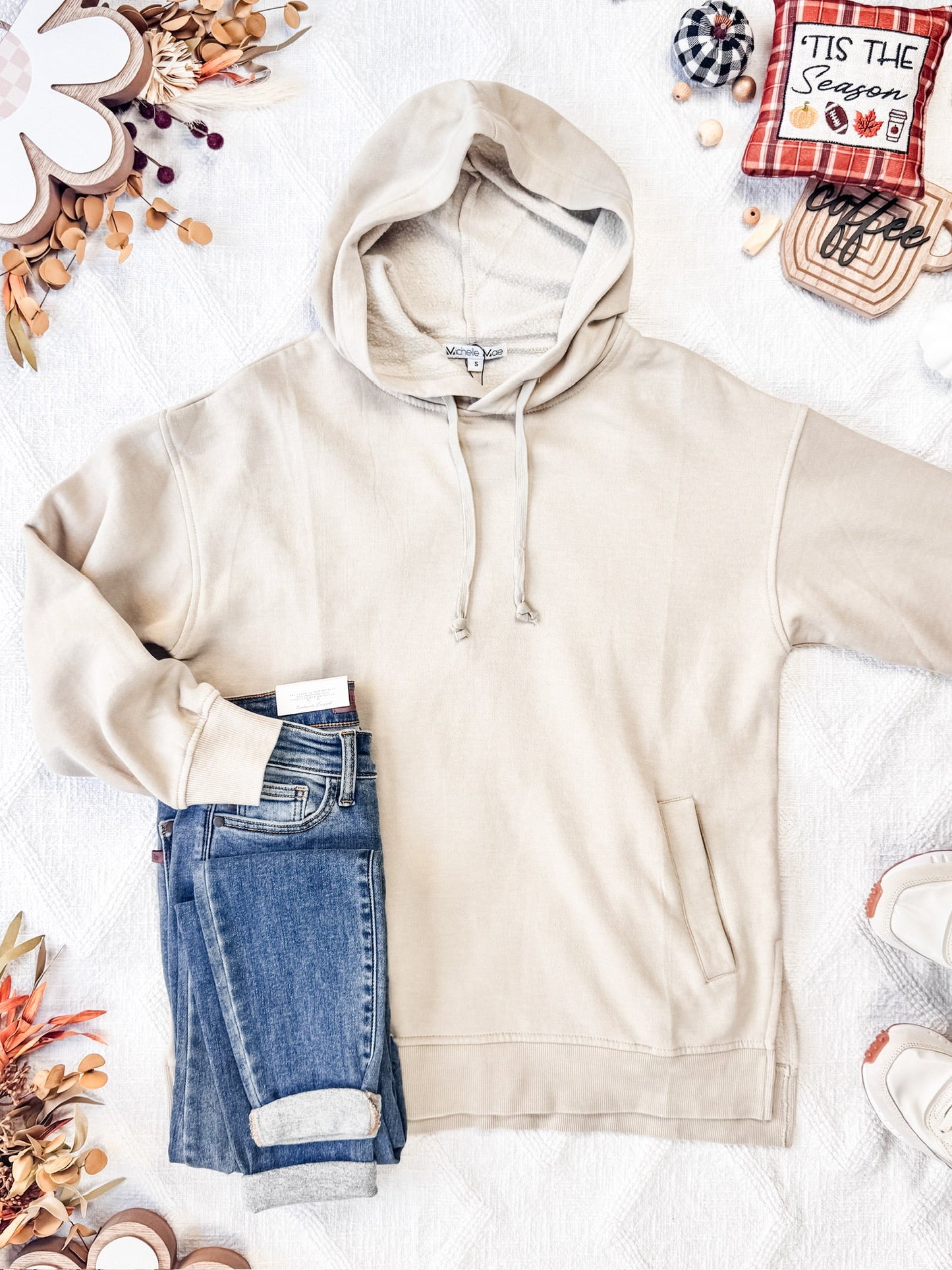 *Clearance* Price Drops in Cart! IN STOCK Vintage Wash Hoodie - Beige