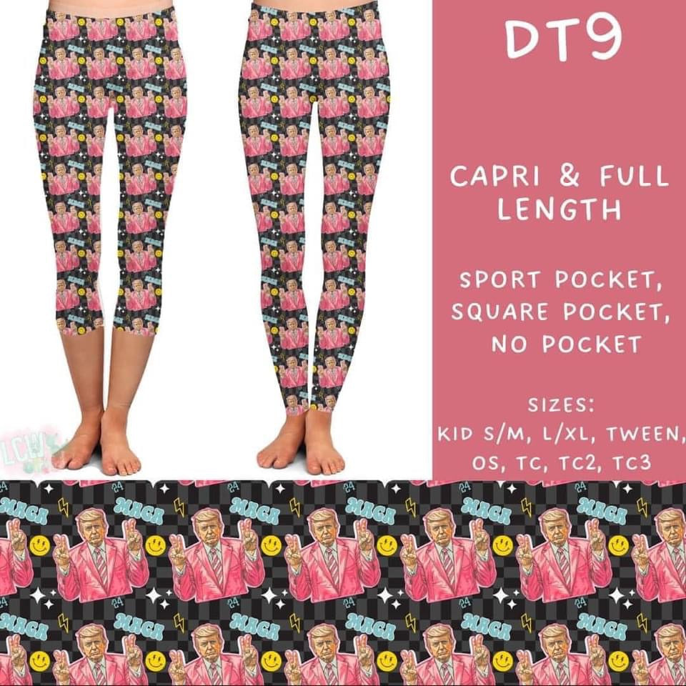 PBO -TRUMP 9- Closes 11/15 - ETA mid Dec - Full and Capri Length Leggings