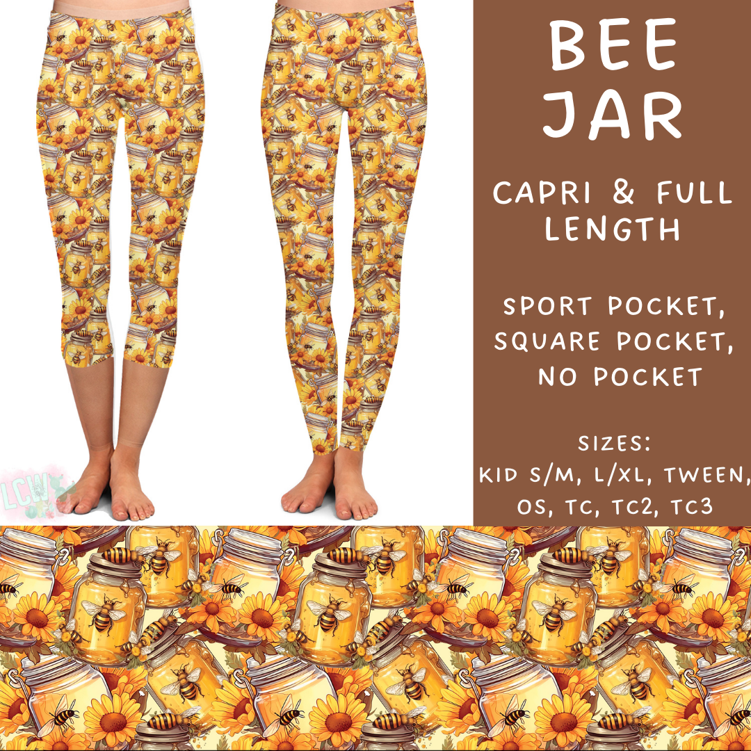 Batch #236 - Fun Run 6 - Closes 11/13 - ETA early Jan - Bee Jar Full and Capri Length Leggings