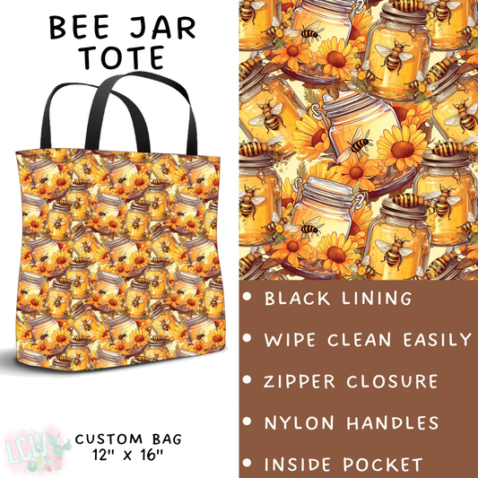 Batch #236 - Fun Run 6 - Closes 11/13 - ETA early Jan - Bee Jar Tote