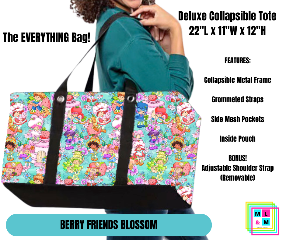 Berry Friends Blossom Collapsible Tote