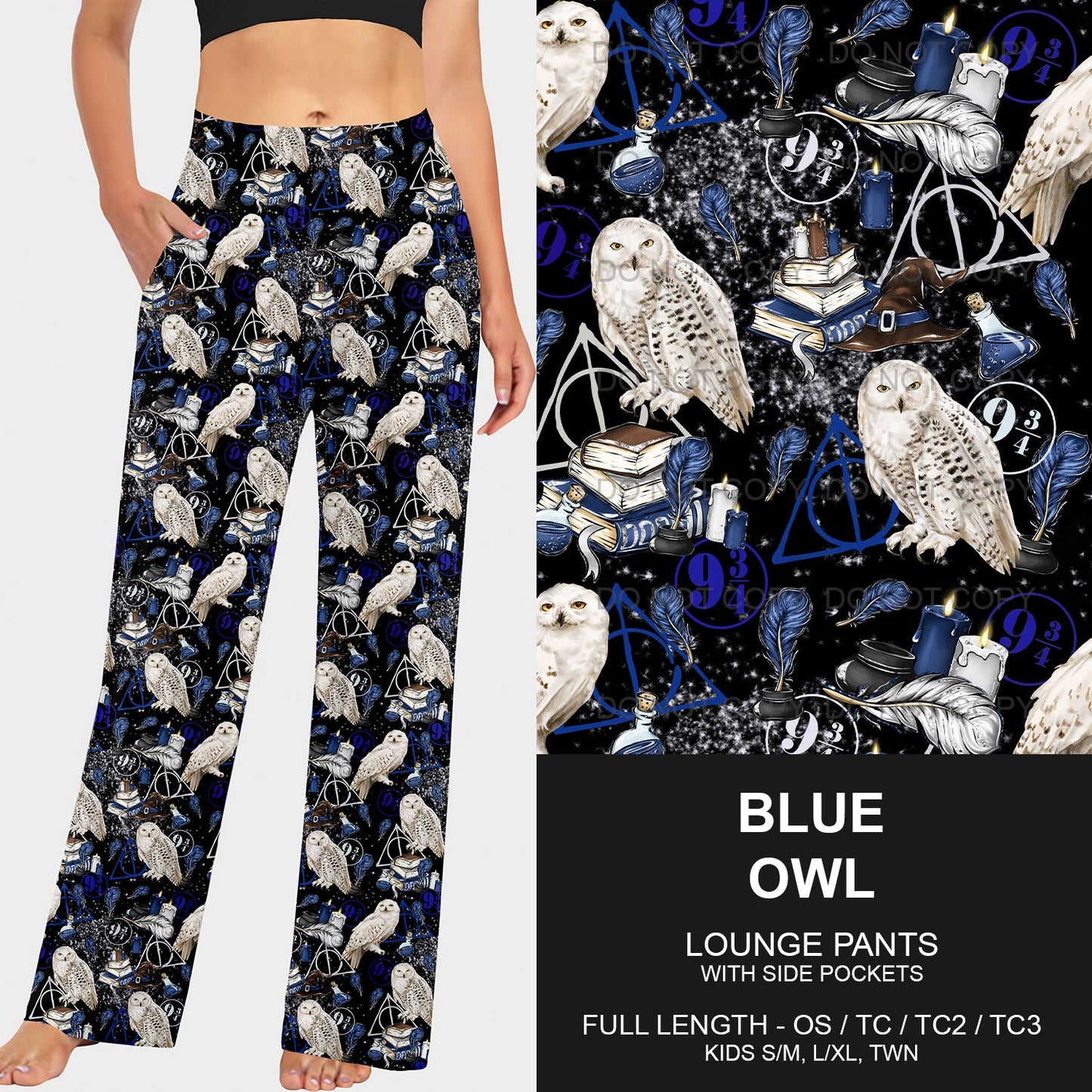 B191 - Preorder  Blue Owl Lounge Pants (Closes 11/03. ETA mid Jan.)