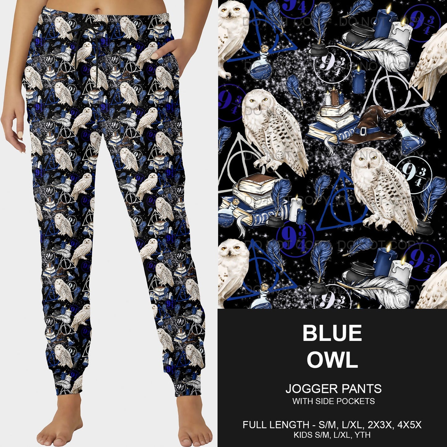 B191 - Preorder Blue Owl Joggers (Closes 11/03. ETA mid Jan.)