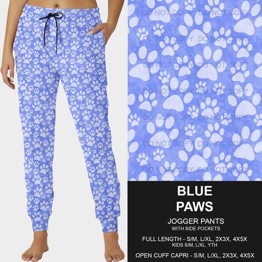 B218- Preorder Blue Paws Joggers (Closes 3/16. ETA: early June)