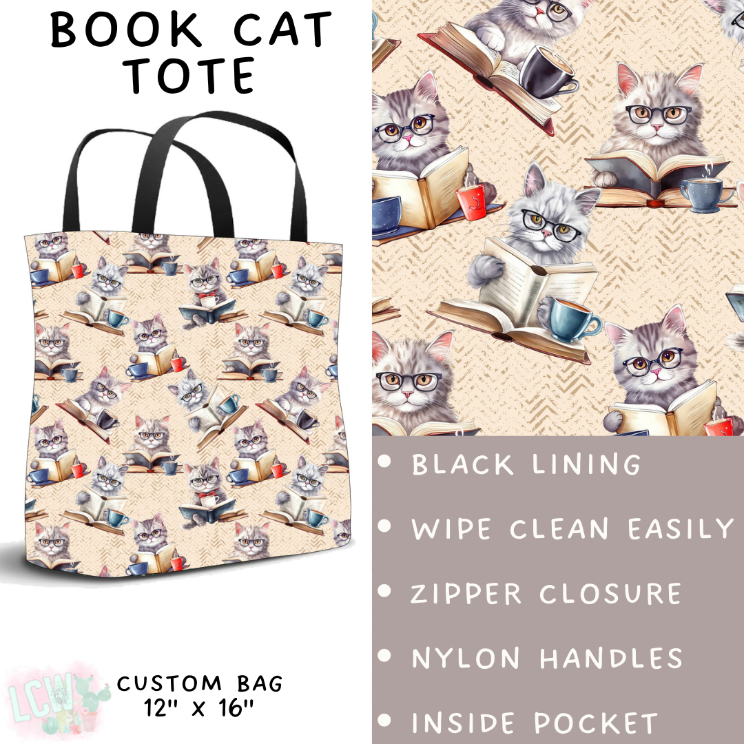 Batch #236 - Fun Run 6 - Closes 11/13 - ETA early Jan - Book Cat Tote