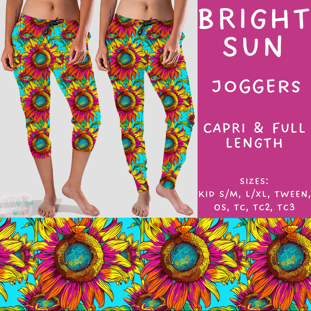 Batch #236 - Fun Run 6 - Closes 11/13 - ETA early Jan - Bright Sun Full and Capri Length Joggers