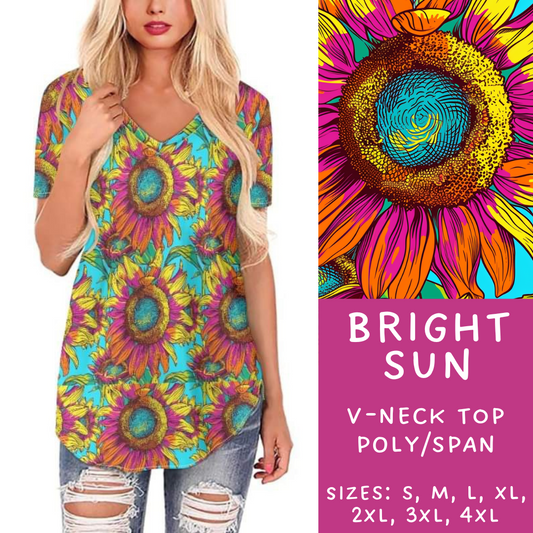 Batch #236 - Fun Run 6 - Closes 11/13 - ETA early Jan - Bright Sun V-Neck Tee