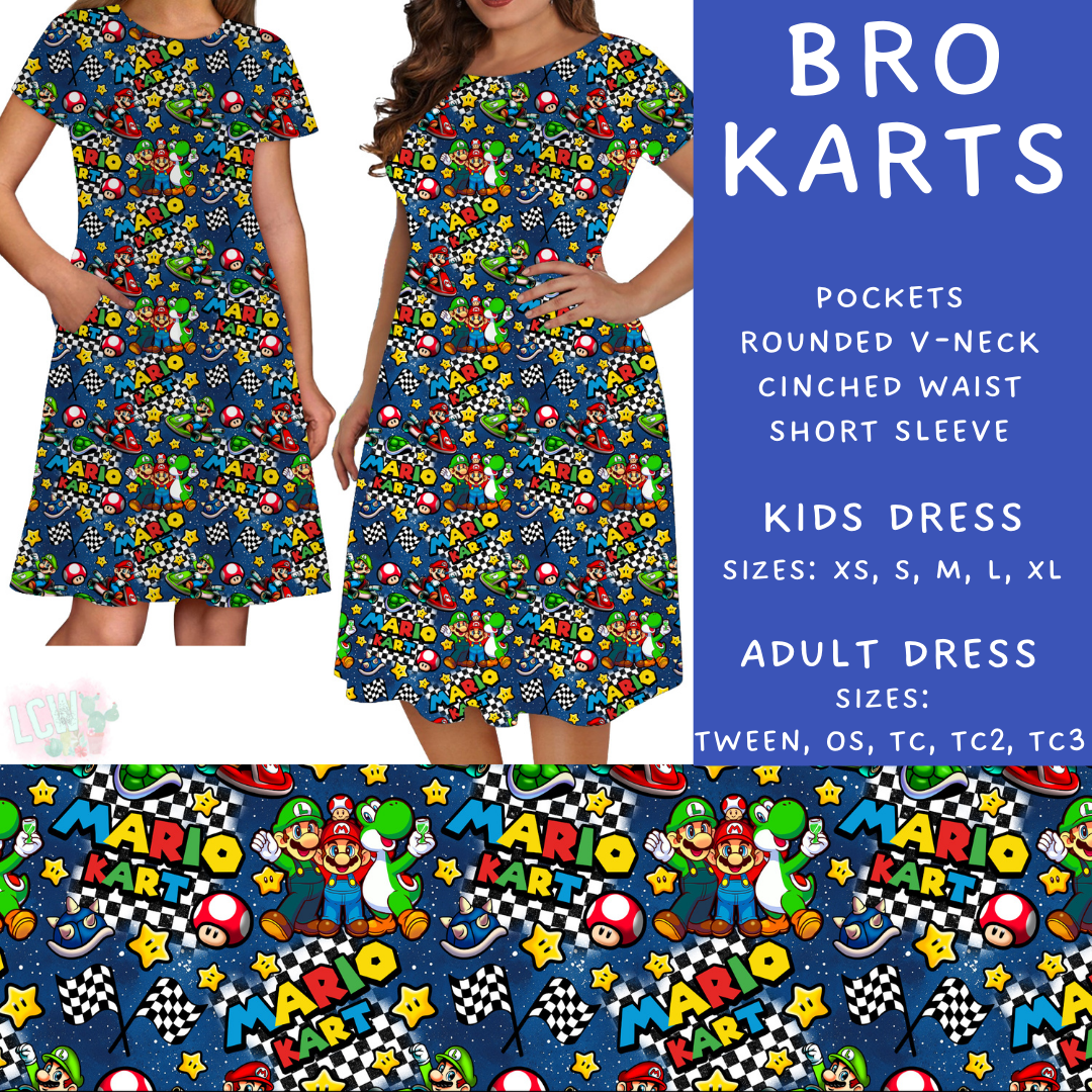 Batch #297 - Cool Characters 8 - Closes 3/3 - ETA late April - Bro Karts Adult & Kids Dresses