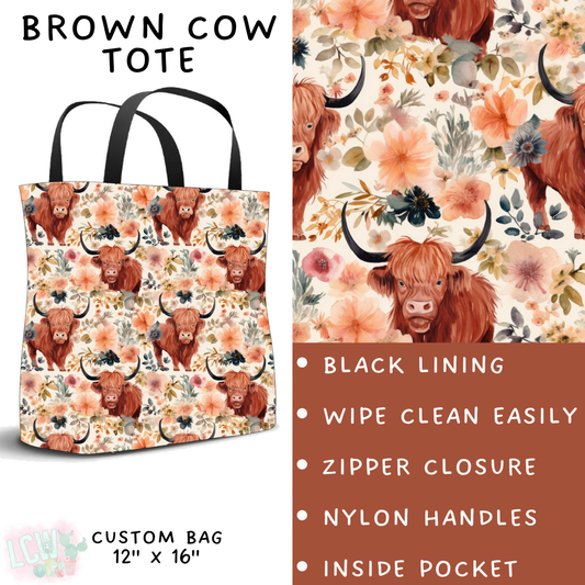 Batch #235 - September Request Run - Closes 11/11 - ETA late Dec - Brown Cow Tote