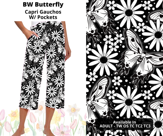 Preorder! Closes 3/17. ETA June. BW Butterfly Capri Gauchos