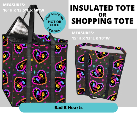 Preorder! Closes 2/26. ETA May. Bad B Hearts Shopping & Insulated Tote