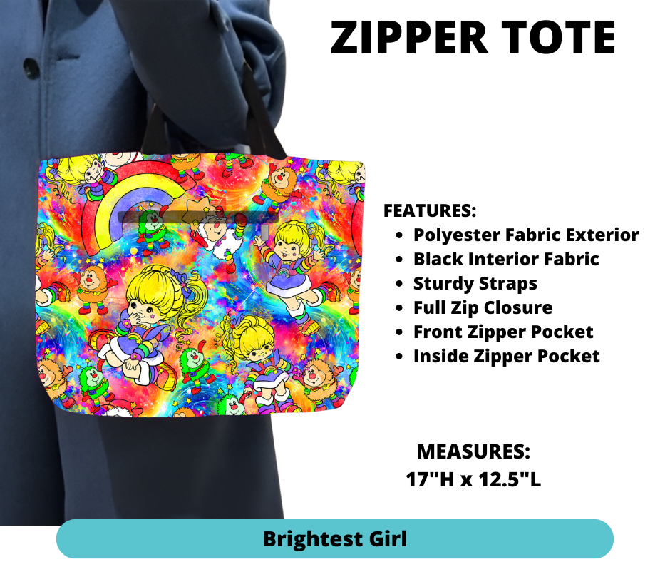 Brightest Girl Zipper Tote