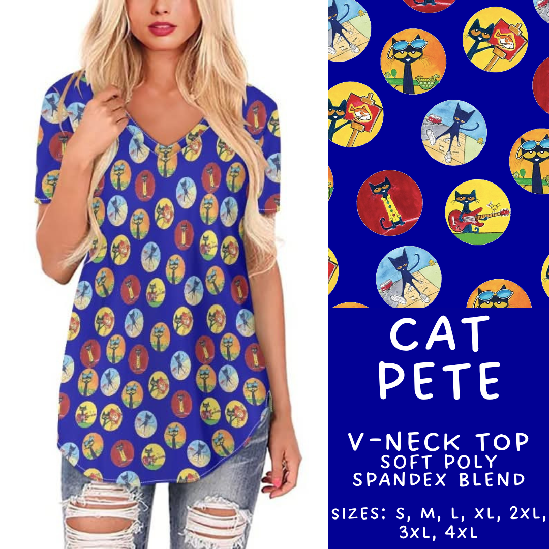 Batch #308 - Storybook Collection 2 - Closes 3/21 - ETA mid May - Cat Pete V-Neck Tee