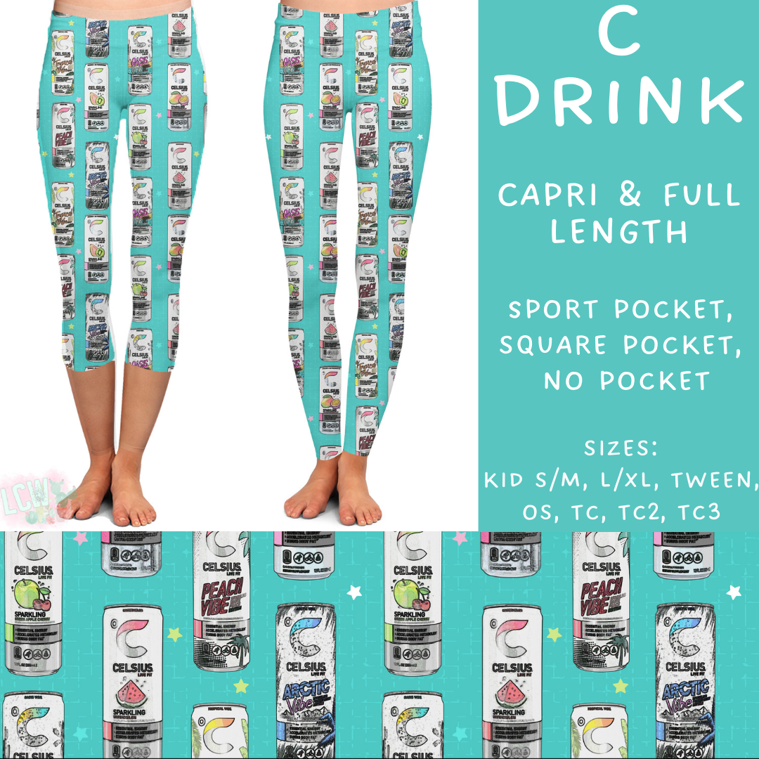 Batch #235 - September Request Run - Closes 11/11 - ETA late Dec - C Drink Full and Capri Length Leggings