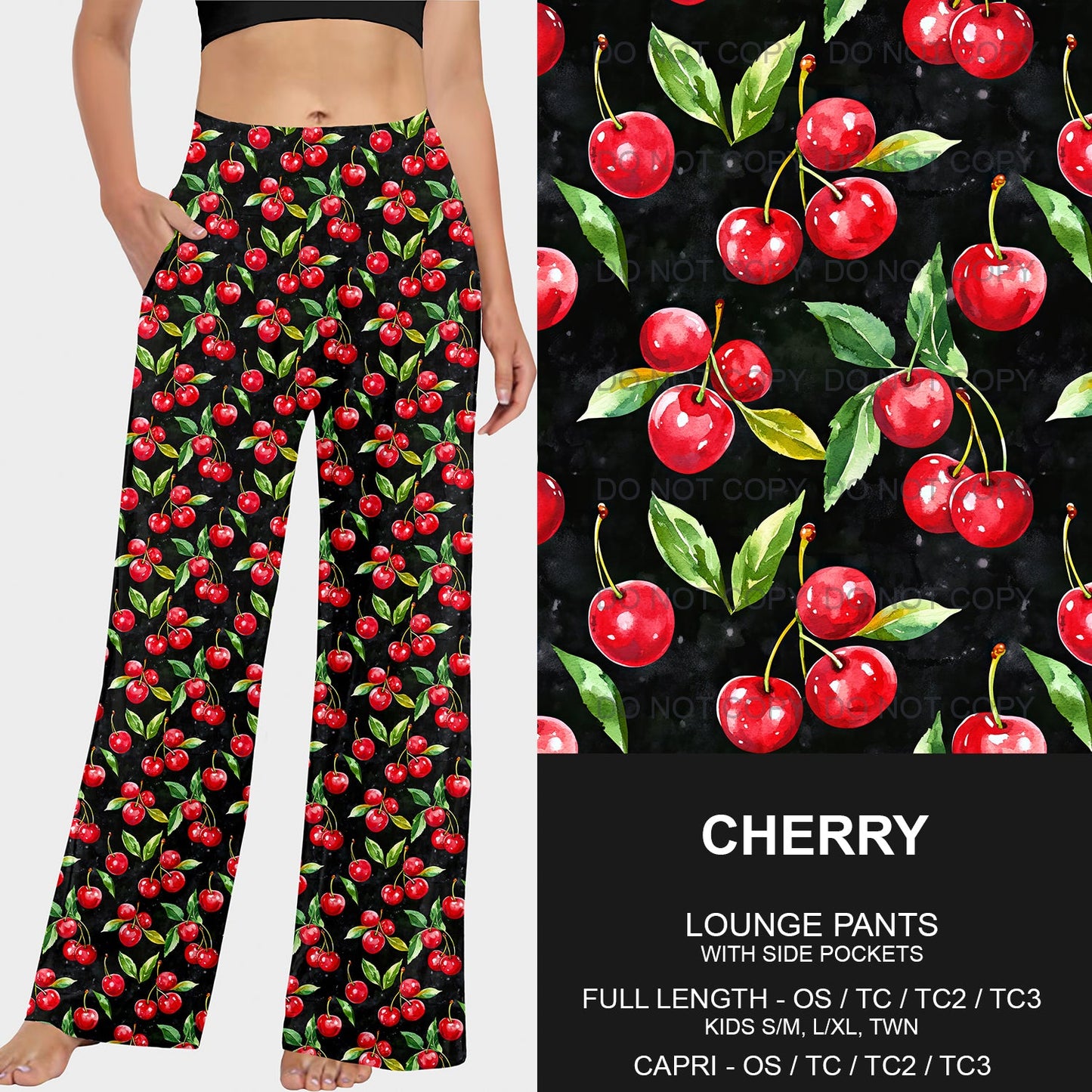 B219 - Preorder Cherry Lounge Pants (Closes 3/23. ETA: early June)