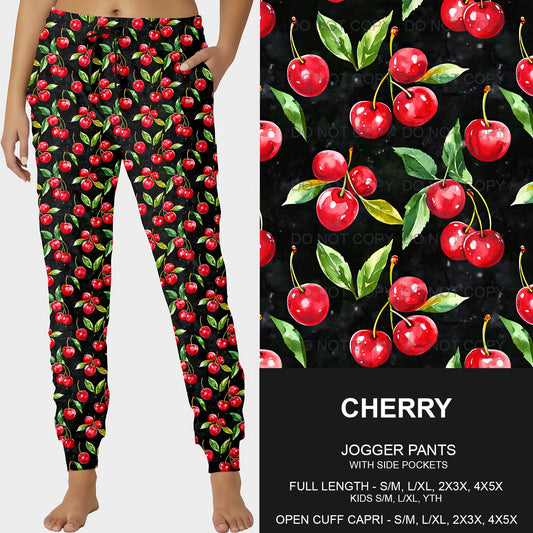 B219- Preorder Cherry Joggers (Closes 3/23. ETA: early June)