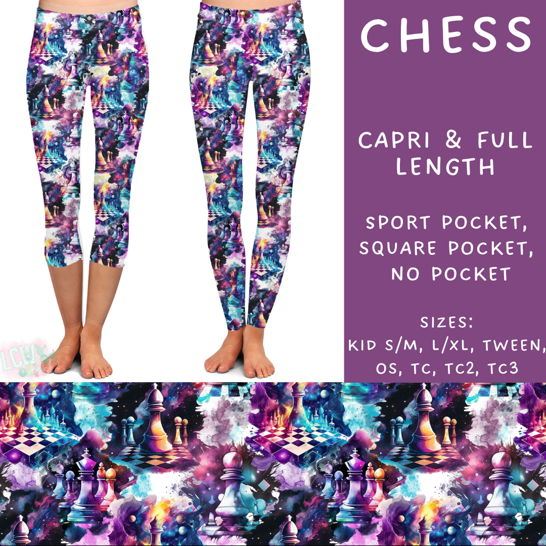 Batch #236 - Fun Run 6 - Closes 11/13 - ETA early Jan - Chess Full and Capri Length Leggings