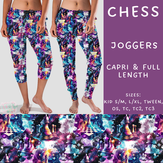 Batch #236 - Fun Run 6 - Closes 11/13 - ETA early Jan - Chess Full and Capri Length Joggers