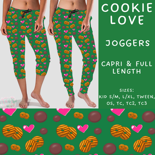 Batch #224 - Cookie Dealer 2 - Closes 10/28 - ETA mid Dec - Cookie Love Full and Capri Length Joggers