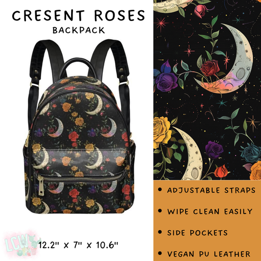 Batch #309 - Card Holders & Mini Backpacks - Closing 3/24 - ETA late May - Cresent Roses Mini Backpack