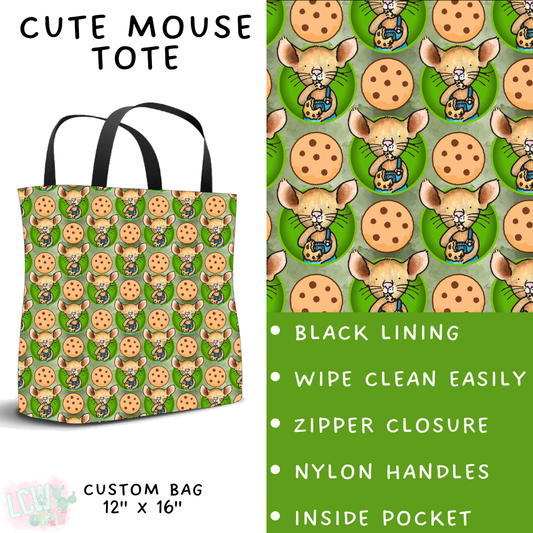 Batch #308 - Storybook Collection 2 - Closes 3/21 - ETA mid May - Cute Mouse Tote