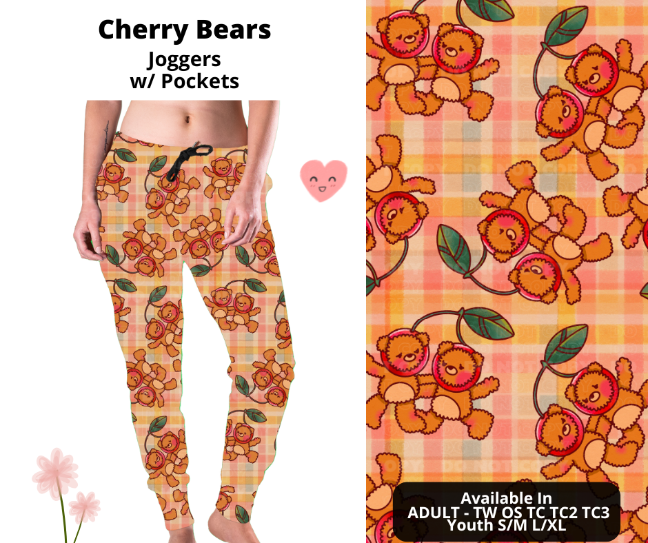 Preorder! Closes 3/3. ETA June. Cherry Bears Joggers